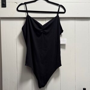 American Eagle Outfitters Black Ribbed Bodysuit XXL NEW Tank